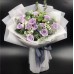 One Dozen Purple Roses Bouquet (medium size)