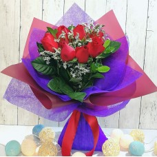 12 pcs Roses Bouquet (Color at Your Choice)