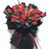 24pcs Rose Bouquet (Color at Your Choice)