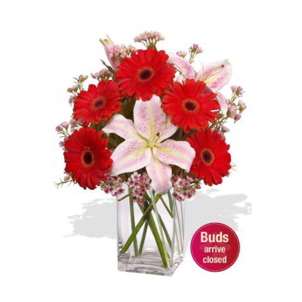 Gerberas and Oriental Lily Vase Bouquet Gerberas and Oriental Lily Vase Bouquet