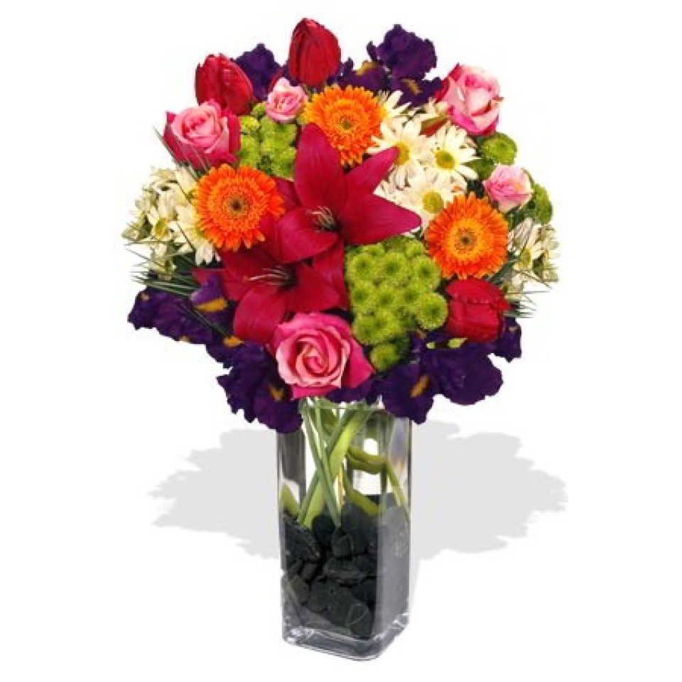 Assorted Flowers Vase Bouquet