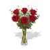 6 Long Stem Premium Roses in vase 6 Long Stem Premium Roses in vase