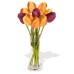 10 Mixed Tulips in Vase