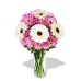 8pcs Gerberas and Chrysanthemum  in Vase 